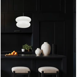 LED Μονόφωτο Φωτιστικό Λευκό 1 x E27 D:320 Debora Viokef
