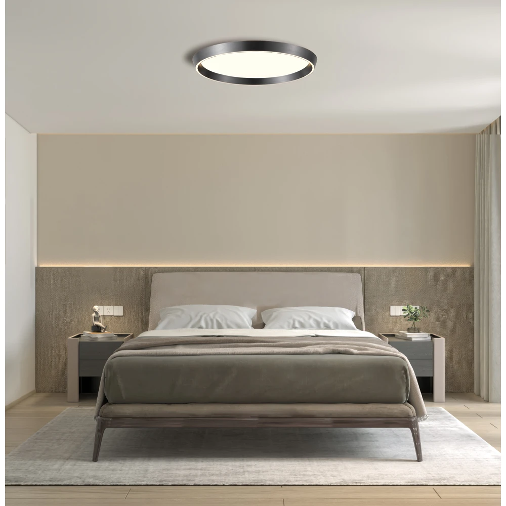 LED Οροφής Μαύρο D:400 39W 3000K/4000K Dimmable Lorissa - Viokef