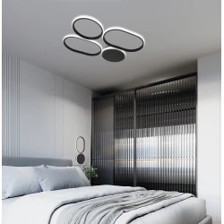 LED Οροφής Μαύρο 40W 3000K L:580 Non-Dimmable Victor - Viokef
