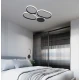 LED Οροφής Μαύρο 40W 3000K L:580 Non-Dimmable Victor - Viokef