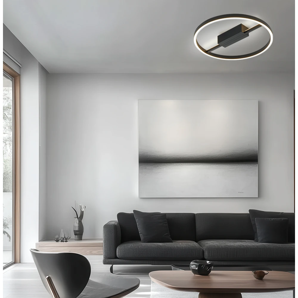 LED Οροφής Μαύρο 29W 3000K L:415 Non-Dimmable Malvina - Viokef