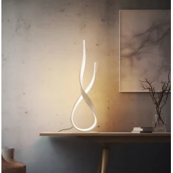 LED Φωτιστικό Επιτραπέζιο Μπεζ Non-Dimmable 21W Ribbon Viokef