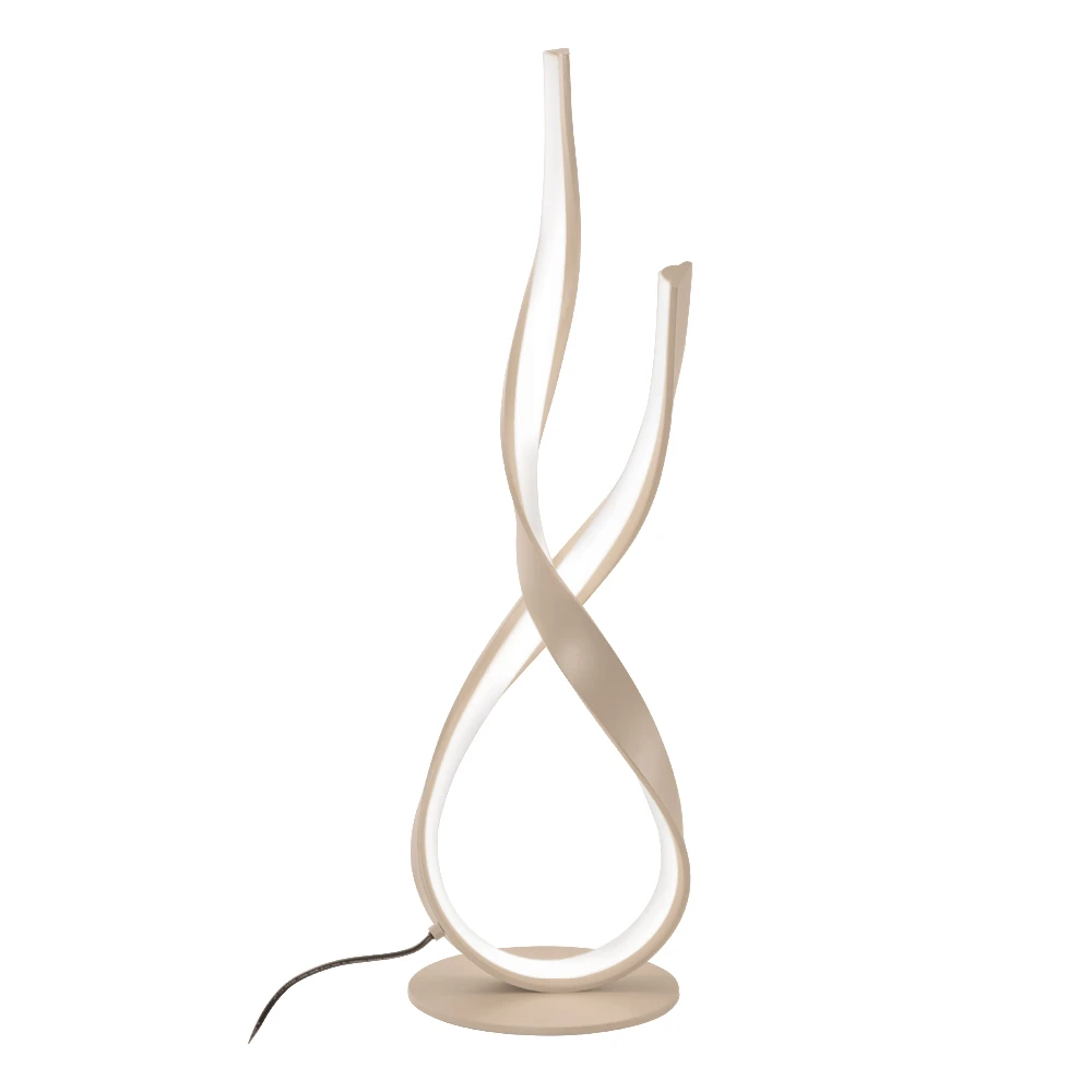 LED Φωτιστικό Επιτραπέζιο Μπεζ Non-Dimmable 21W Ribbon Viokef