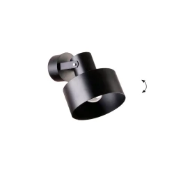 Απλίκα Μεταλλική Μαύρη 1xE27 Norton - VIOKEF
