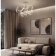 LED Φωτιστικό Οροφής Non-Dimmable Ανοιχτό Καφέ 53W Ivana Viokef