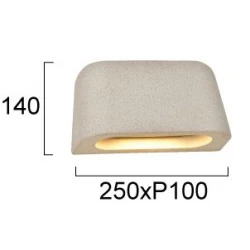 Φωτιστικό Τοίχου Γκρι LED 9W IP65 CRI 93 Krabi