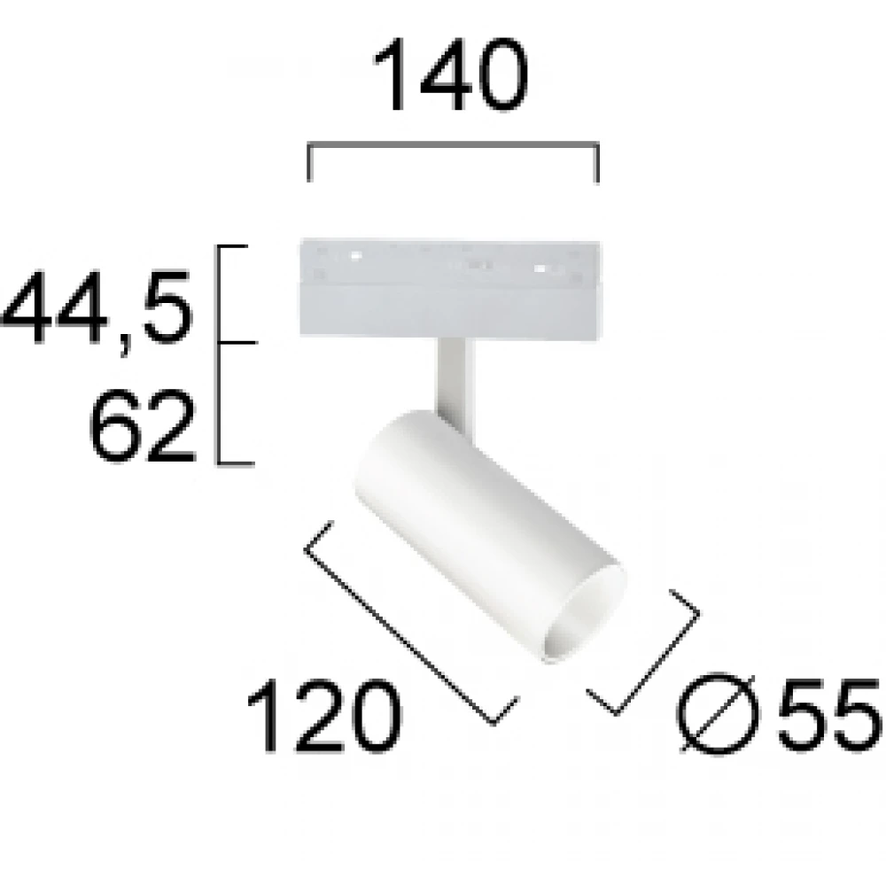 Σποτ Track Λευκό13W 2CCT Magnetic - Viokef