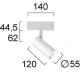 Σποτ Track Λευκό13W 2CCT Magnetic - Viokef