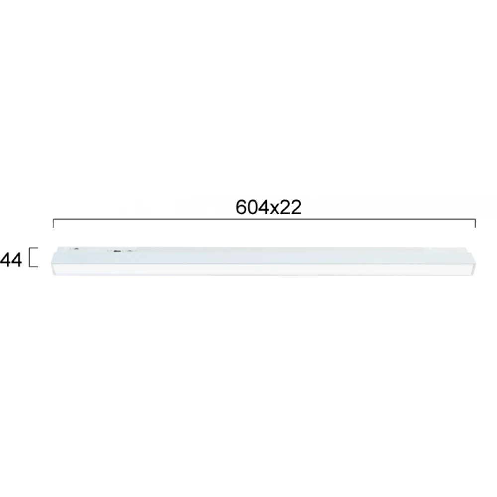 Linear L:600 Λευκό 2CCT Magnetic (dimmable) - VIOKEF