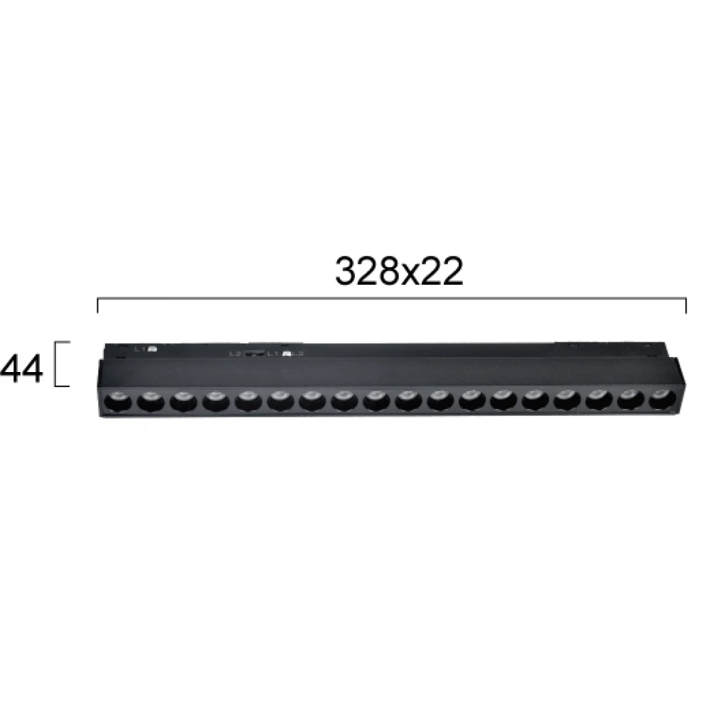 Linear Antiglare L:328 2 CCT Magnetic (dimmable) - VIOKEF