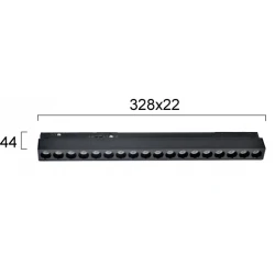 Linear Antiglare L:328 2 CCT Magnetic (dimmable) - VIOKEF
