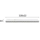 Linear Antiglare Λευκό L:328 2 CCT Magnetic (dimmable) - VIOKEF