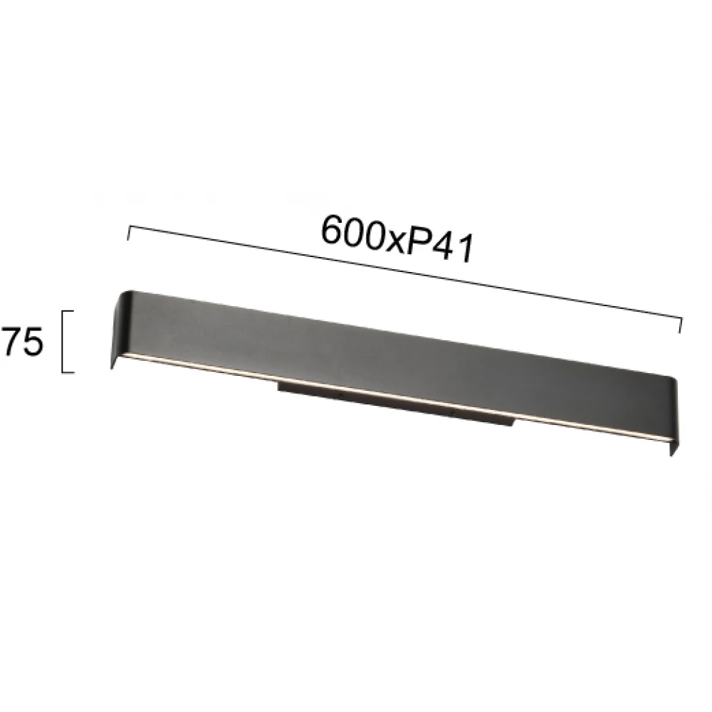 LED Απλίκα Σε Ανθρακί Χρώμα 20W 3000K Montana - Viokef