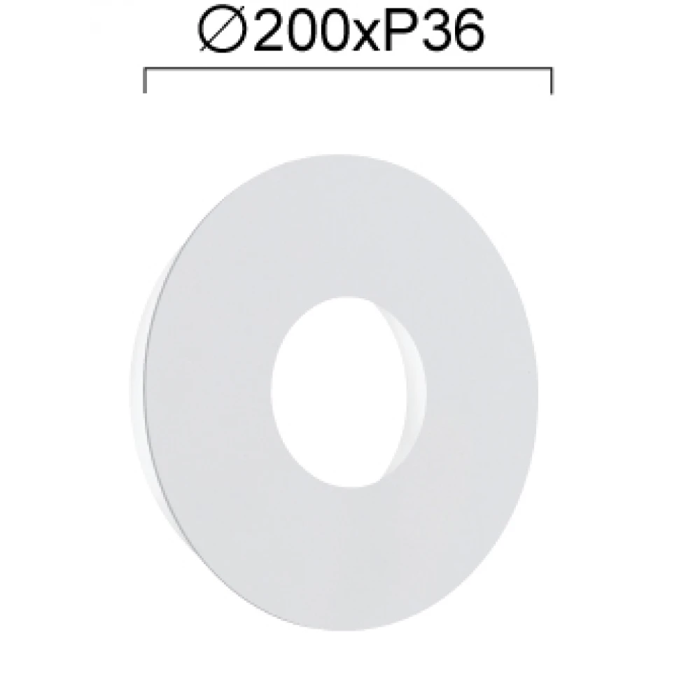 LED Φωτιστικό Τοίχου Εξωτερικού Χώρου 9W IP44 Λευκό  Santorini- VIOKEF