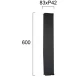 LED Φωτιστικό Τοίχου Εξωτερικού Χώρου H:600 17W IP44 Μαύρο Arizona - VIOKEF