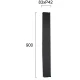 LED Φωτιστικό Τοίχου Εξωτερικού Χώρου H:900 24W IP44 Μαύρο Arizona - VIOKEF