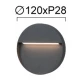 ΕΠΙΤΟΙΧΙΟ ΦΩΤΙΣΤΙΚΟ ΕΞΩΤΕΡΙΚΟΥ ΧΩΡΟΥ 4W 3000K ROUND LESA VIOKEF