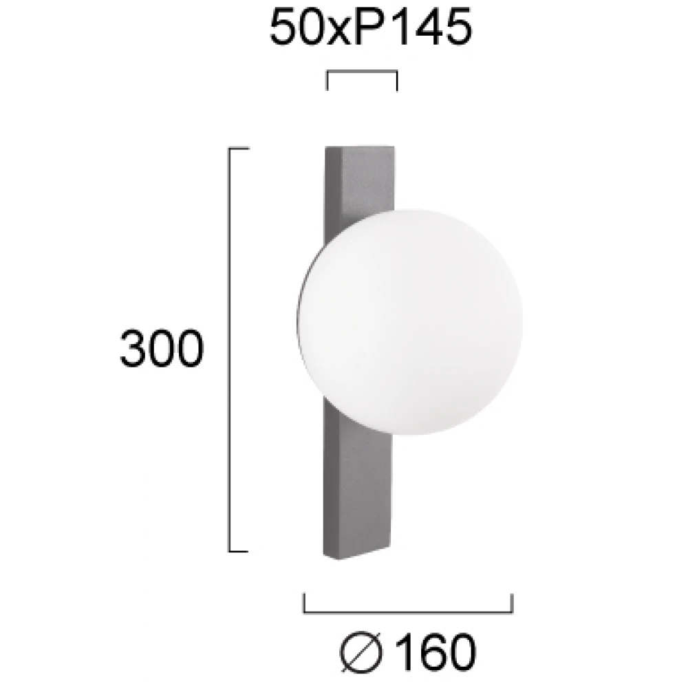 LED Απλίκα Σε Λευκό IP65 12W 3000K Matty VIOKEF