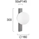 LED Απλίκα Σε Λευκό IP65 12W 3000K Matty VIOKEF