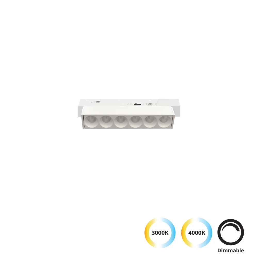 Linear Antiglare White L:130 2 CCT Magnetic (dimmable) - VIOKEF
