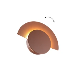 LED Φωτιστικό Τοίχου Εξωτερικού Χώρου 10W IP54 Καφέ Sunrise - VIOKEF