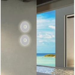 LED Φωτιστικό Τοίχου Εξωτερικού Χώρου 9W IP44 Λευκό  Santorini- VIOKEF