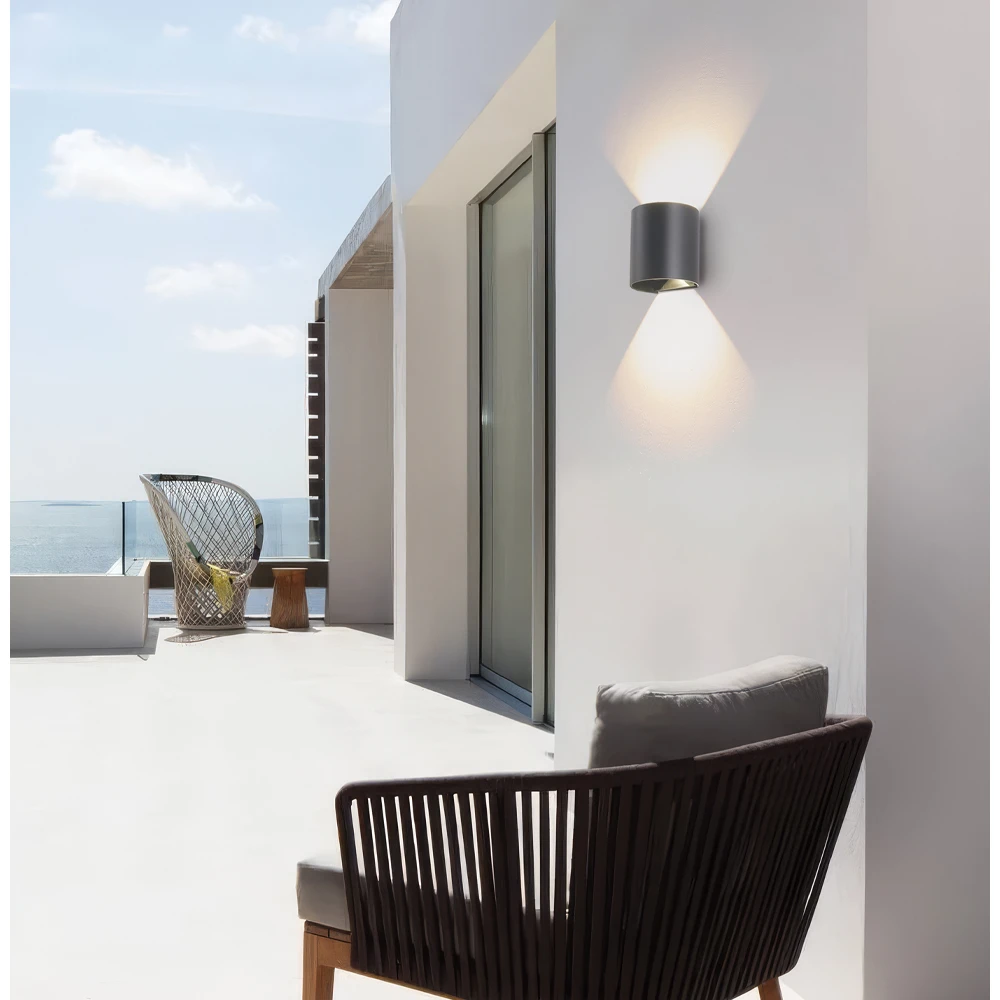 Aπλίκα Aνθρακί LED 3W IP65 L:106 Round Greg - Viokef