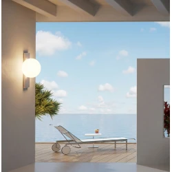 LED Απλίκα Σε Λευκό IP65 12W 3000K Matty VIOKEF