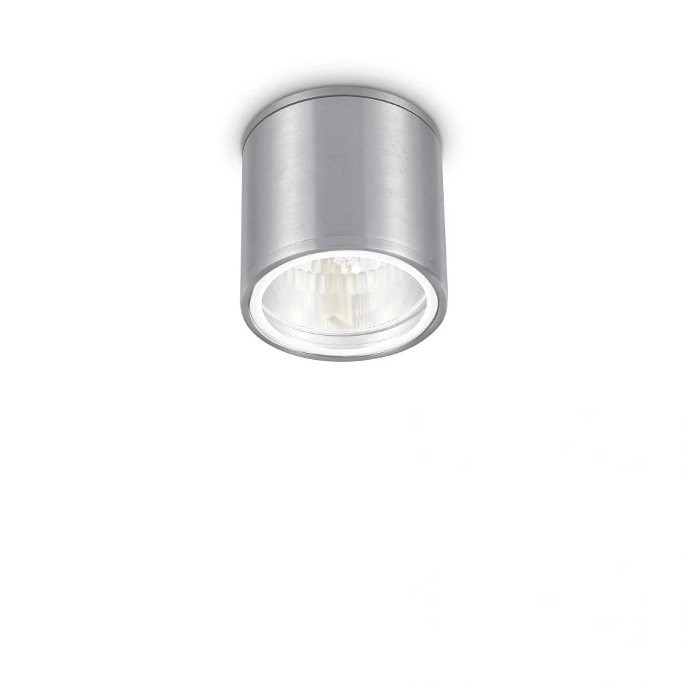Σποτ Οροφής Εξωτερικού Χώρου GU10 σε Ασημί Χρώμα Gun pl1 - IDEAL LUX