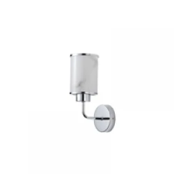 ΑΠΛΙΚΑ ΤΟΙΧΟΥ ΜΕΤΑΛΛΟ-ΓΥΑΛΙ 1ΧE27 MAX 40W 160X100X270mm ΑΣΗΜΙ ARTE ILLUMINA MARBELINE