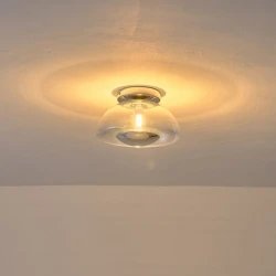 ΠΛΑΦΟΝΙΕΡΑ ΓΥΑΛΙΝΗ G9 MAX 7W 230X230X150mm ΑΣΗΜΙ ARTE ILLUMINA CLEAR