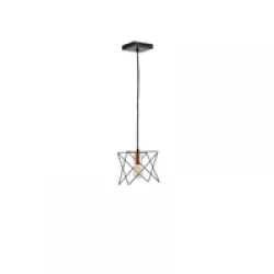 ΦΩΤΙΣΤΙΚΟ ΚΡΕΜΑΣΤΟ ΜΕΤΑΛΛΟ 1XE27 Max 15w175X175X1240mm ΜΑΥΡΟ ARTE ILLUMINA BRAWCK