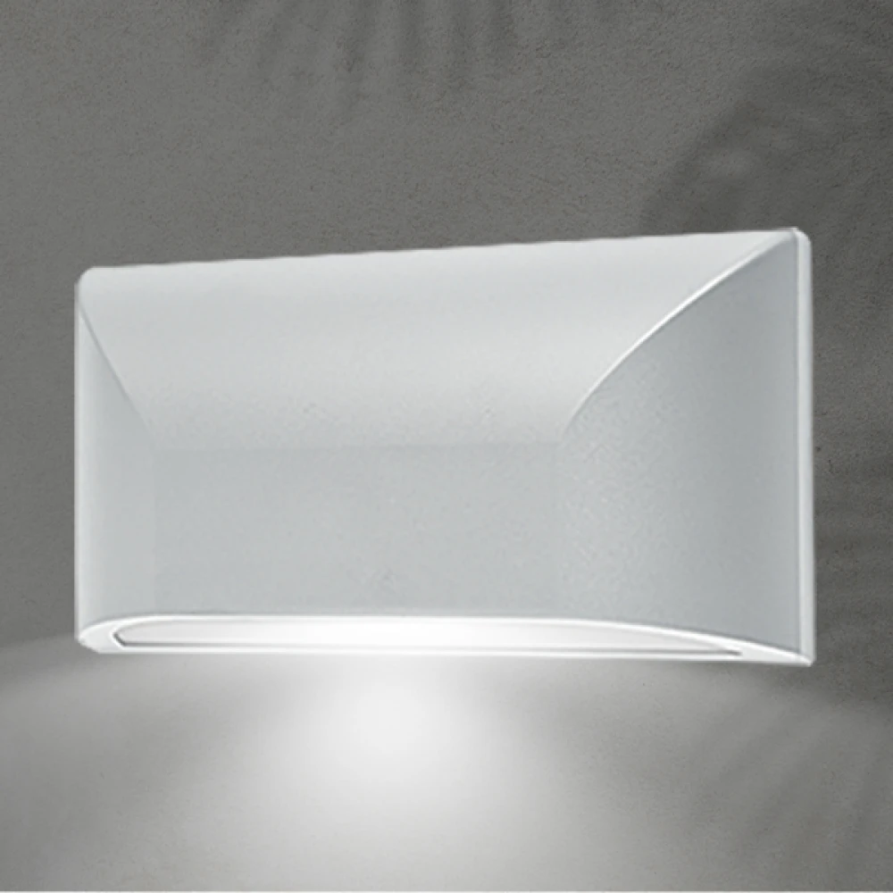 ΑΠΛΙΚΑ ΤΟΙΧΟΥ LED SLIM 6W IP65 220-240V 4000K 220X51X113mm ΛΕΥΚΟ PRO ARTE ILLUMINA