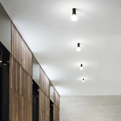 Petit pl1 Μονό Σποτ με Ντουί E27 σε Μαύρο Χρώμα  Ideal Lux