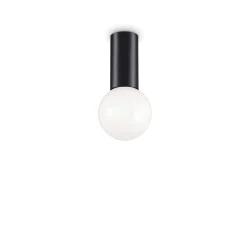 Petit pl1 Μονό Σποτ με Ντουί E27 σε Μαύρο Χρώμα  Ideal Lux