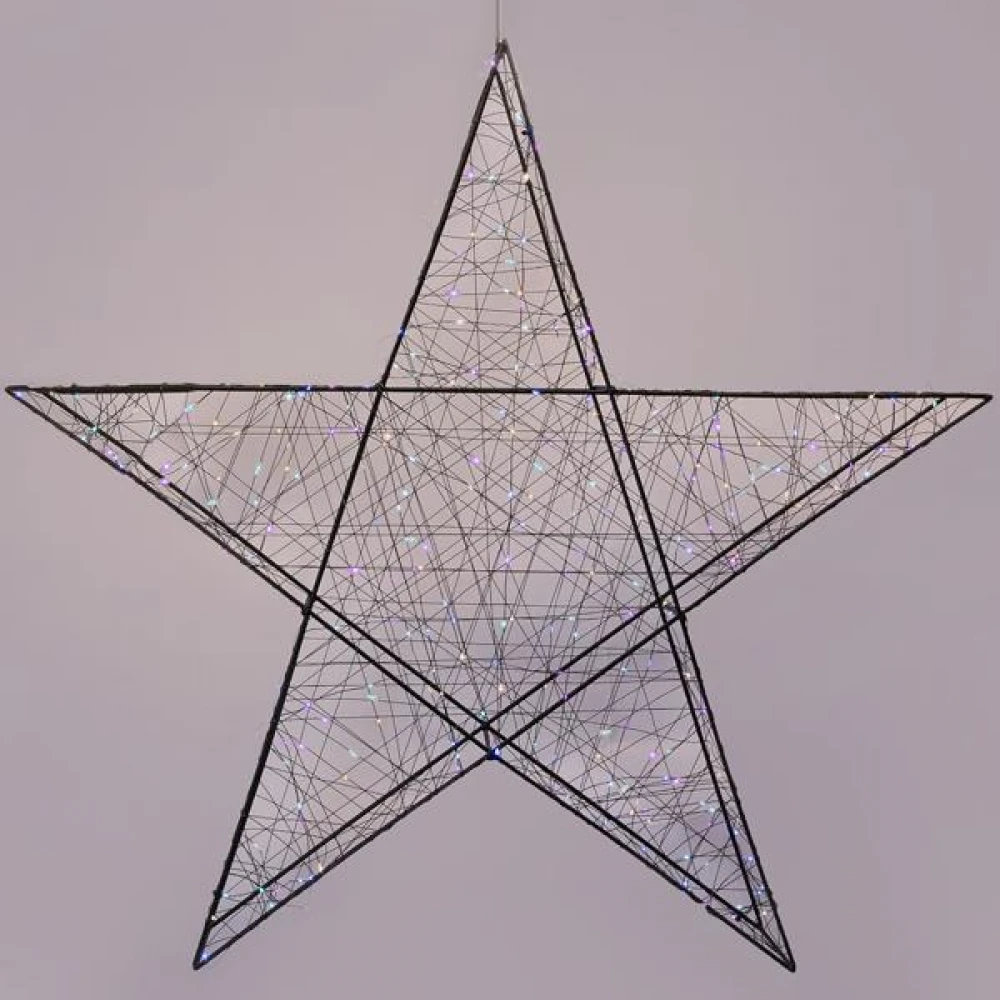 ΑΣΤΕΡΙ ΦΩΤΙΖΟΜΕΝΟ 78cm, 240 LED, 4,5V ΜΕΤΑΣΧΗΜΑΤΙΣΤΗ, TIMER, ΜΑΥΡΟΣ ΜΕΤΑΛΛΙΚΟΣ ΣΚΕΛΕΤΟΣ, ΜΑΥΡΟ ΧΑΛΚΙΝΟ ΚΑΛΩΔΙΟ, ΟΠΑΛ(ΚΙΤΡΙΝΟ/ΜΠΛΕ/ΠΡΑΣΙΝΟ/ΡΟΖ) LED, ΠΡΟΕΚΤΑΣΗ ΠΑΡΟΧΗΣ 5m, IP44