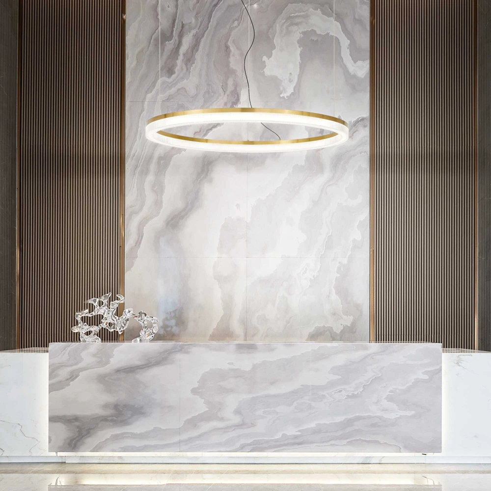 Μοντέρνο Κρεμαστό Φωτιστικό με Ενσωματωμένο LED Crown sp d80 - IDEAL LUX