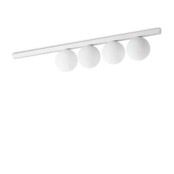 Τετράφωτη Λευκή Πλαφονιέρα 4xG9 Binomio pl4 - IDEAL LUX