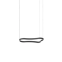 Κρεμαστό Φωτιστικό Μαύρο LED Waves-1 sp L942 x H2093 x P451 mm IDEAL LUX