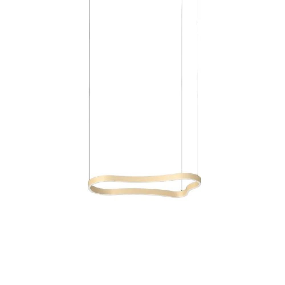 Κρεμαστό Φωτιστικό Χρυσό LED Waves-1 sp L942 x H2093 x P451 mm IDEAL LUX