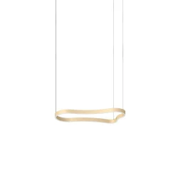 Κρεμαστό Φωτιστικό Χρυσό LED Waves-1 sp L942 x H2093 x P451 mm IDEAL LUX