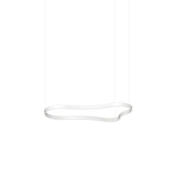 Κρεμαστό Φωτιστικό Λευκό LED Waves-2 sp L1254 x H2093 x P662,5 mm IDEAL LUX
