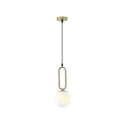 ΦΩΤΙΣΤΙΚΟ ΚΡΕΜΑΣΤΟ ΓΥΑΛΙ 1XE27 Max15w 150X150X1430mm ΛΕΥΚΟ ARTE ILLUMINA ORBA