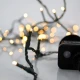 Χριστουγεννιάτικα λαμπάκια ΣΕΙΡΑ Με 50 LED, 8 ΠΡΟΓΡΑΜΜΑΤΑ & ΜΝΗΜΗ Και ΠΡΑΣΙΝΟ PVC ΚΑΛΩΔΙΟ, ΘΕΡΜΟ ΛΕΥΚΟ LED ΑΝΑ 5cm, ΙΡ44