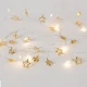 Σειρά Με 20 MINI LED Και Διακοσμητικα Αστέρια,Μπαταρίας Με Χάλκινο Καλώδιο-Θερμό Λευκό IP20