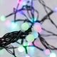 Σειρά Με 40 LED Και Λευκές Μπάλες Μπαταρίας Με Πράσινο Καλώδιο-RGB IP44