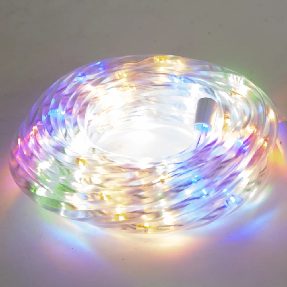 ΦΩΤΟΣΩΛΗΝΑ SMD LED 10m, ΜΟΝΟΚΑΝΑΛΗ ME 8 ΠΡΟΓΡΑΜΜΑ & ΜΝΗΜΗ, ΠΟΛΥΧΡΩΜΟ 20 LED/m IP44