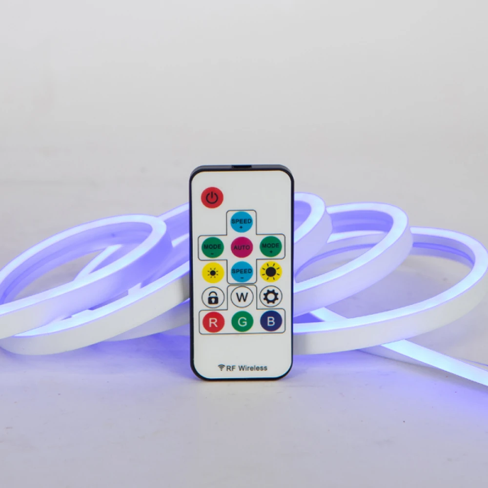NEON FLEX PIXEL ΦΩΤΟΣΩΛΗΝΑ ΜΕ ΠΡΟΓΡΑΜΜΑ ΚΑΙ ΤΗΛΕΧΕΙΡΙΣΤΗΡΙΟ, LED RGBCCT, 10 TMX CLIPS, 5m, IP44