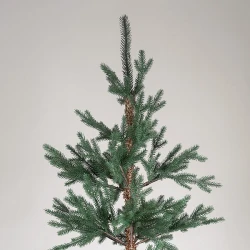 ΔΕΝΤΡΟ ΔΑΝΙΑ, PE KAI PVC, ΜΕ ΞΥΛΙΝΟ ΚΟΡΜΟ ΣΤΗ ΒΑΣΗ, 210cm