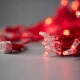 100 LED Σε Σειρά Και 3 Επέκτάσεις Ως 9 Σετ, Κοκκινο Καουτσουκ Καλωδιο Κοκκινο Led Αδιάβροχα IP65